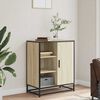 vidaXL Aparador de madera contrachapada roble sonoma 62x35x76 cm