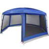 vidaXL Carpa para piscina con desmontables y paredes azul 618x532 cm