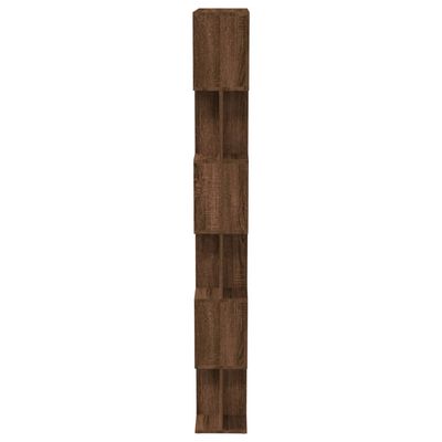 vidaXL Estantería/Biombo madera contrachapada marrón roble 80x24x192cm
