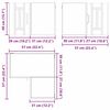 vidaXL Mueble de Cocina brillante 57 x 57 x 40 cm Madera de ingenier&iacute;a
