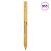 vidaXL Postes de valla 10 uds. Marr&oacute;n 120 cm Madera de Pino Maciza