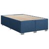 vidaXL Cama box spring con colch&oacute;n tela azul 120x190 cm