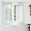 vidaXL Cortinas de gasa con trabillas 2 uds gris claro 140x175 cm