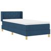 vidaXL Cama tipo Box Spring con colch&oacute;n Azul 200 x 100 cm Poli&eacute;ster