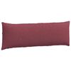 vidaXL Cojines de sof&aacute; 2 pcs Rojo vino 120 x 40 cm tela