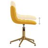 vidaXL Sillas de comedor giratorias 2 uds terciopelo amarillo mostaza