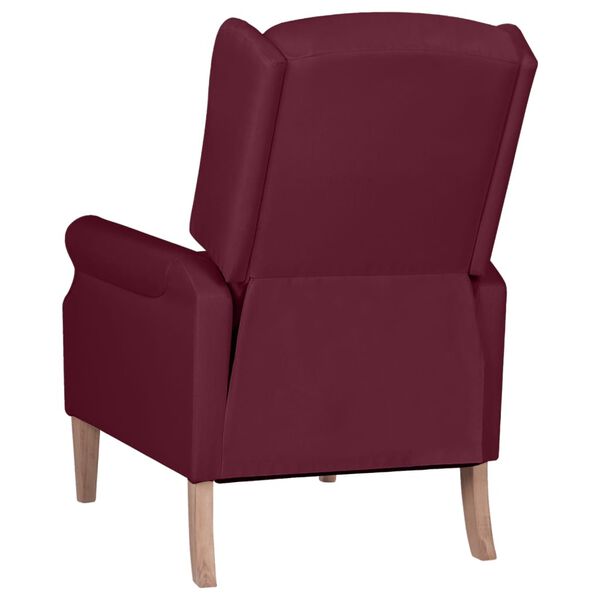 vidaXL Sill&oacute;n reclinable de tela morado