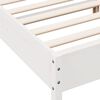 vidaXL Estructura de cama sin colch&oacute;n madera de pino blanco 135x190 cm