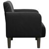 vidaXL Sill&oacute;n con reposabrazos Terciopelo negro 54 cm