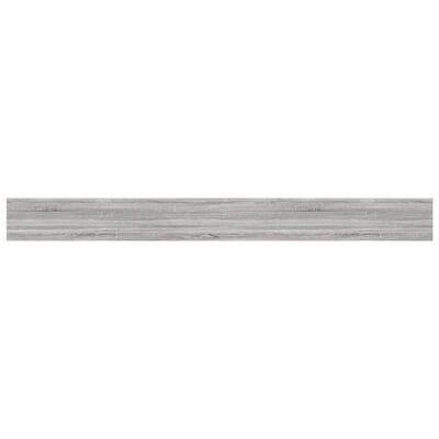 vidaXL Estantes pared 4 uds madera ingeniería gris Sonoma 100x10x1,5cm