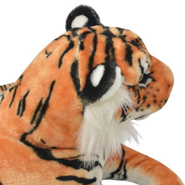 vidaXL Tigre de peluche marrón XXL