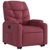 vidaXL Sill&oacute;n el&eacute;ctrico reclinable elevable de tela rojo tinto