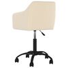 vidaXL Sillas de comedor giratorias 2 uds terciopelo crema