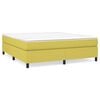 vidaXL Estructura de cama con somier tela verde 160x200 cm