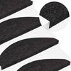 vidaXL Alfombrillas autoadhesivas de escalera 10 uds 65x22,5x3,5 cm