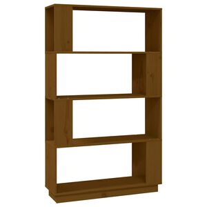 vidaXL Estanter&iacute;a/divisor madera de pino marr&oacute;n miel 80x25x132 cm