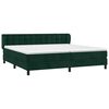 vidaXL Cama box spring con colch&oacute;n terciopelo verde oscuro 200x200 cm