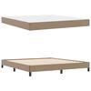 vidaXL Estructura de cama con colch&oacute;n Capuchino 180 x 200 cm tela