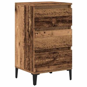 vidaXL Armario de Noche con caj&oacute;n Madera vieja 45 x 35 x 44 cm