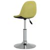 vidaXL Sillas de comedor giratorias 4 unidades tela verde