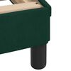 vidaXL Estructura de cama sin colch&oacute;n Hanko terciopelo verde oscuro 90x200cm