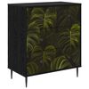 vidaXL Cajonera ELBURG estampado de hojas de palma 66 x 36,5 x 76 cm