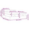 vidaXL Estructura cama otomana colchones tela marr&oacute;n oscuro 160x200 cm