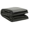 vidaXL Cubierta de piscina PE negro 732x366 cm