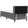 vidaXL Cama tipo Box Spring Gris oscuro 200 x 80 cm Poli&eacute;ster