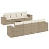 vidaXL Set de sof&aacute;s de jard&iacute;n 9 pzas con cojines rat&aacute;n sint&eacute;tico beige