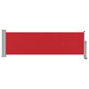 vidaXL Toldo lateral retr&aacute;ctil de jard&iacute;n rojo 80x300 cm