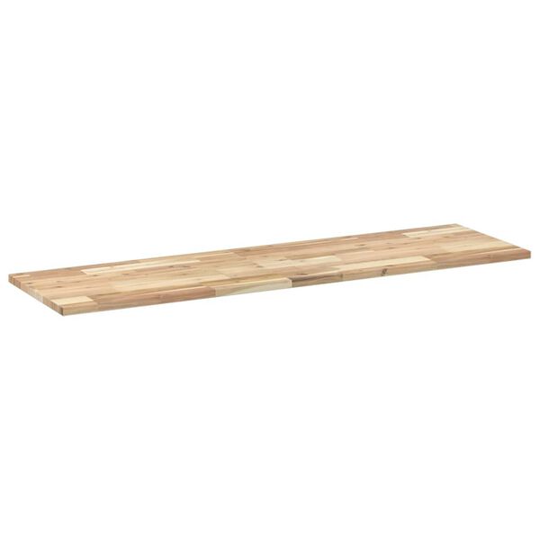 vidaXL Estantes flotantes 3 uds madera acacia sin tratar 140x40x2 cm
