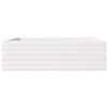 vidaXL Jardinera de madera maciza de pino blanca 80x80x23 cm