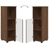 vidaXL Juego de muebles de ba&ntilde;o con caj&oacute;n 3 pcs Roble Marr&oacute;n