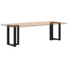 vidaXL Patas para mesa de comedor en forma de T (2 unidades), color negro, 50 x 35 x (72-73) cm, acero