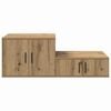 vidaXL Armario de almacenamiento 2 pcs Roble artesanal