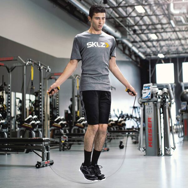 SKLZ Cuerda de saltar negra y amarilla