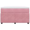 vidaXL Cama box spring con colch&oacute;n terciopelo rosa 120x190 cm