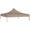 vidaXL Techo de carpa para celebraciones taupé 3x3 m 270 g/m²