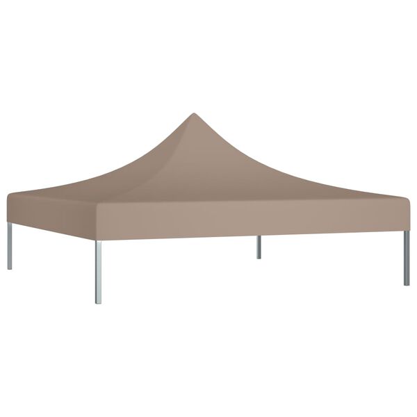 vidaXL Techo de carpa para celebraciones taupé 3x3 m 270 g/m²