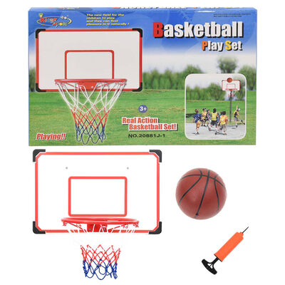 vidaXL Set de canasta de baloncesto de pared cinco piezas