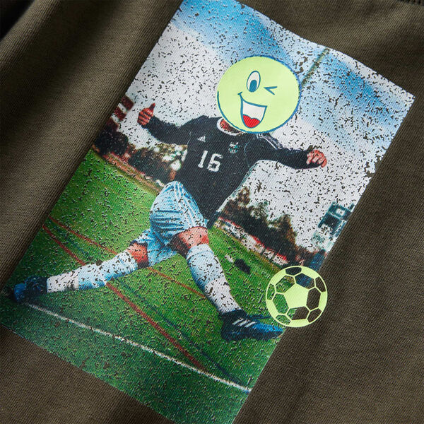 Camiseta infantil con manga larga caqui 140