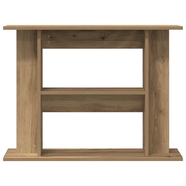 vidaXL Soporte para acuario de roble artesanal, 80 x 35 x 60 cm, madera de ingenier&iacute;a