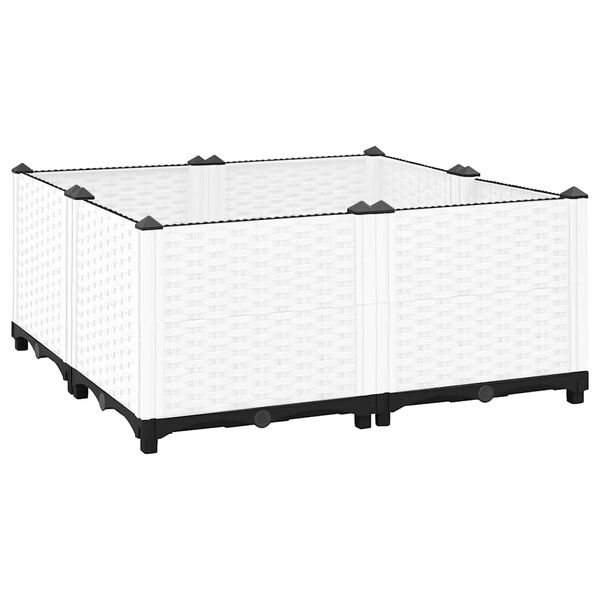 vidaXL Arriate polipropileno 80x80x38 cm