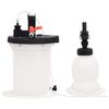 vidaXL Purgador de frenos blanco y negro 3 l