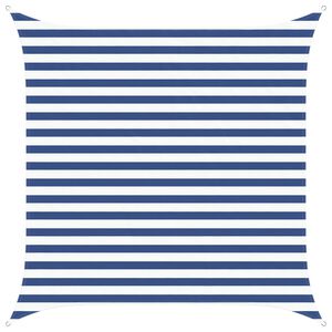 vidaXL Toldo Vela de Sombra Azul y Blanco 2,5 x 2,5 m