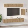 vidaXL Conjunto de mueble de TV 6 pcs Roble artisan 100 x 30 x 30 cm