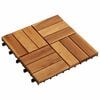 vidaXL Tile de Decking 10 pcs Marr&oacute;n 30 x 30 cm Madera de Acacia