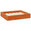 vidaXL Cama para perro Marr&oacute;n cera 51,5 x 44 x 9 cm