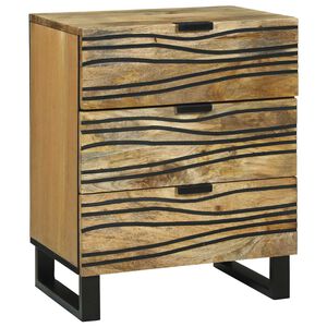 vidaXL Armario de Noche Marr&oacute;n 50 x 33 x 62 cm Madera maciza de Acacia